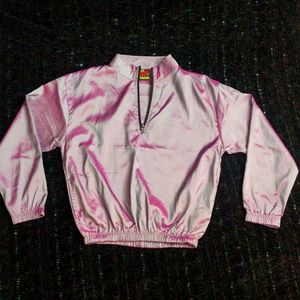 Retro Shiny Windbreaker/ Pullover